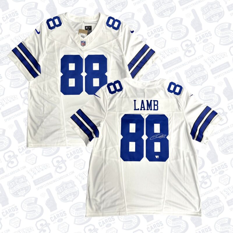 CeeDee Lamb Dallas Cowboys Autographed White Nike Limited Jersey