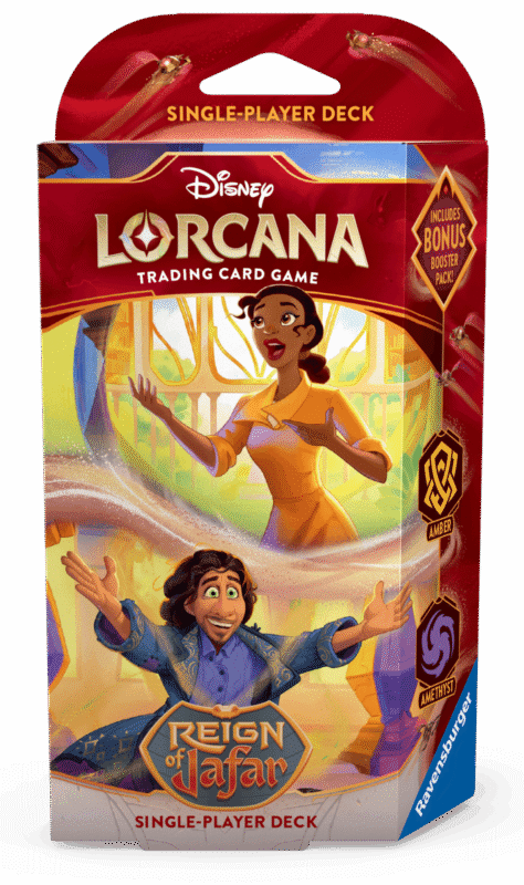 Disney Lorcana: Reign of Jafar Starter Deck - Amber & Amethyst (Tiana and Bruno) - Pre-order