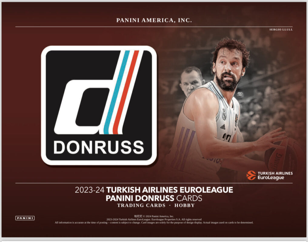 2023-24 Panini Donruss Turkish Airlines EuroLeague Basketball Hobby 18 Box Case