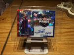 Lionel Messi Autographed Card Hand Signed. 1/4 Leaf metal National Pride