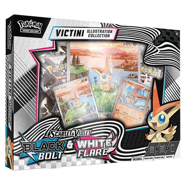 Pokemon Scarlet & Violet 10.5 - Black Bolt & White Flare Unova Victini Illustration Collection